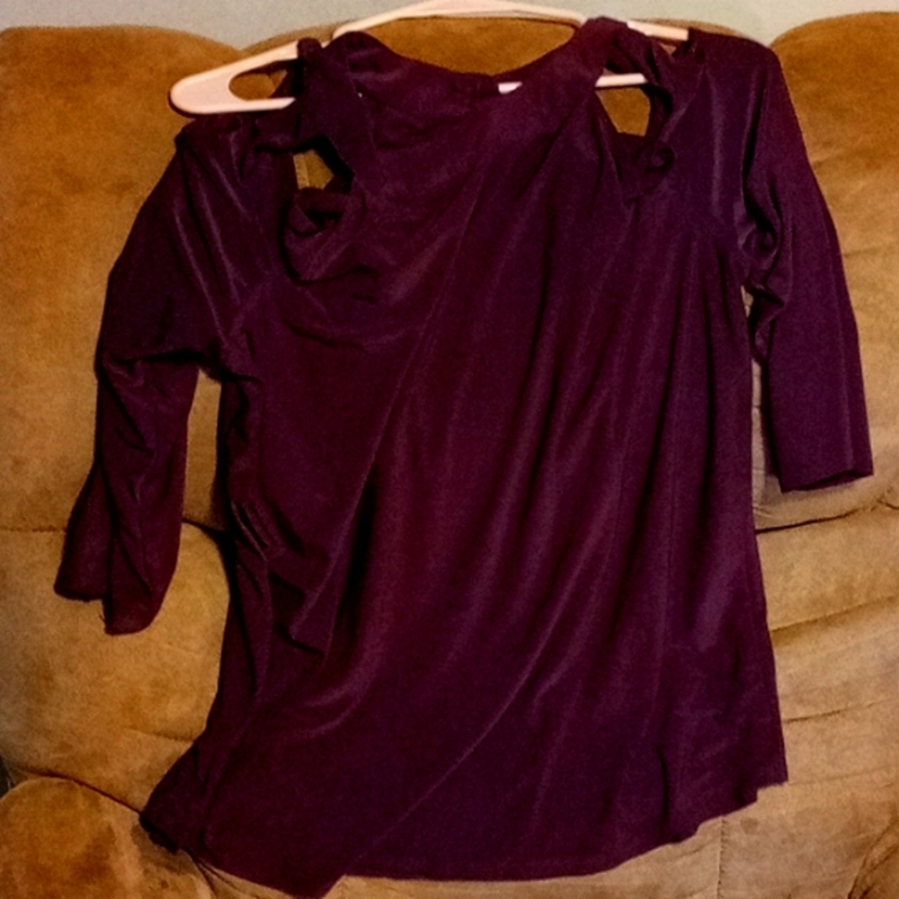 A violet shirt